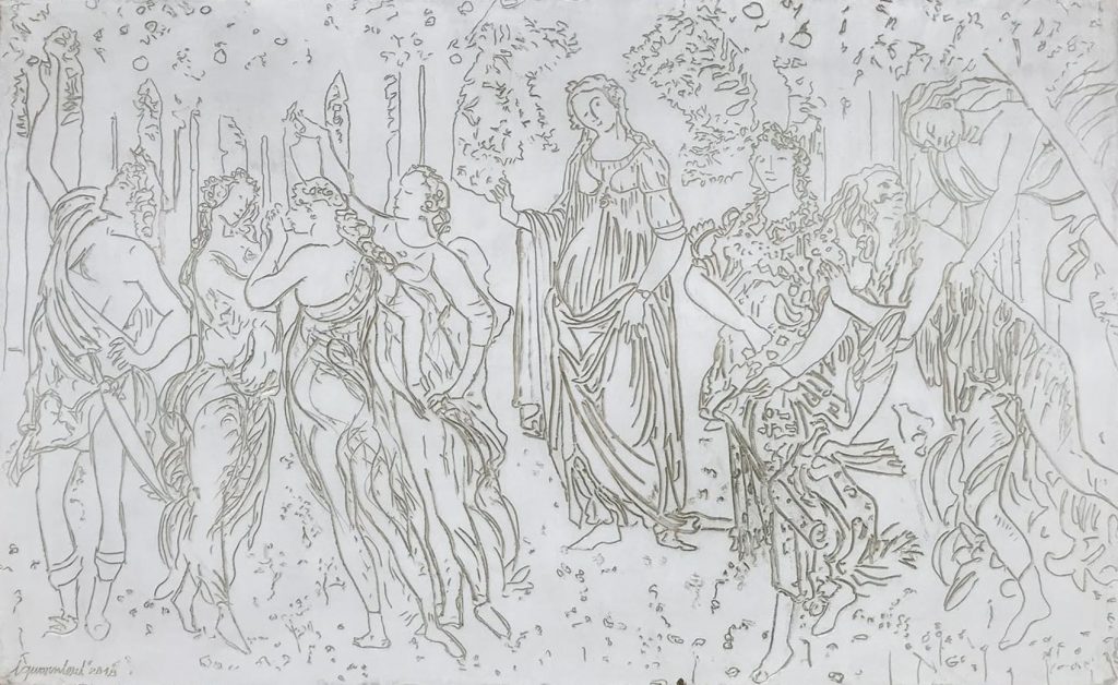 White Spring Botticelli 39 x 64 inch