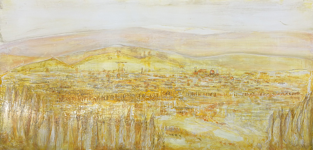 Firenze landscape yellow, arte contemporanea